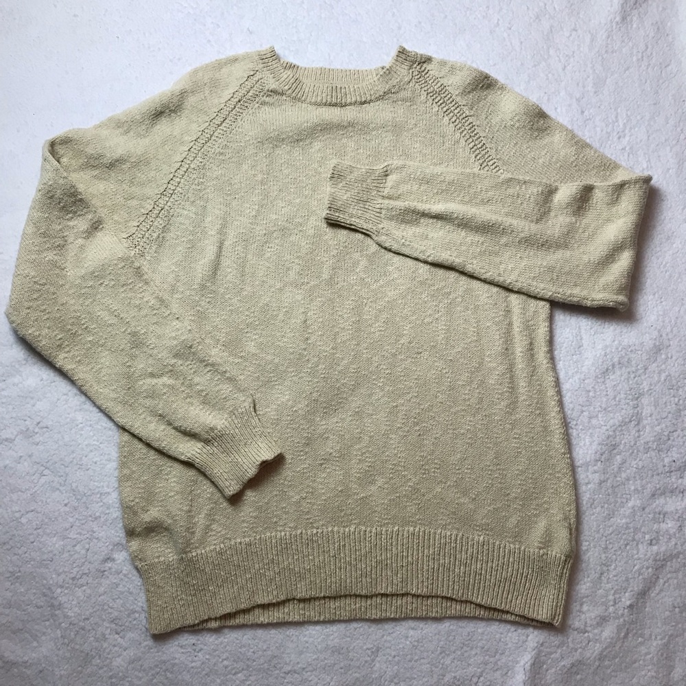 J.Crew crewneck sweater cream size xl